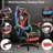 Ivy Bronx Adjustable Reclining Ergonomic Faux Leather Swiveling PC & Racing Game Chair with Footrest-2036501879