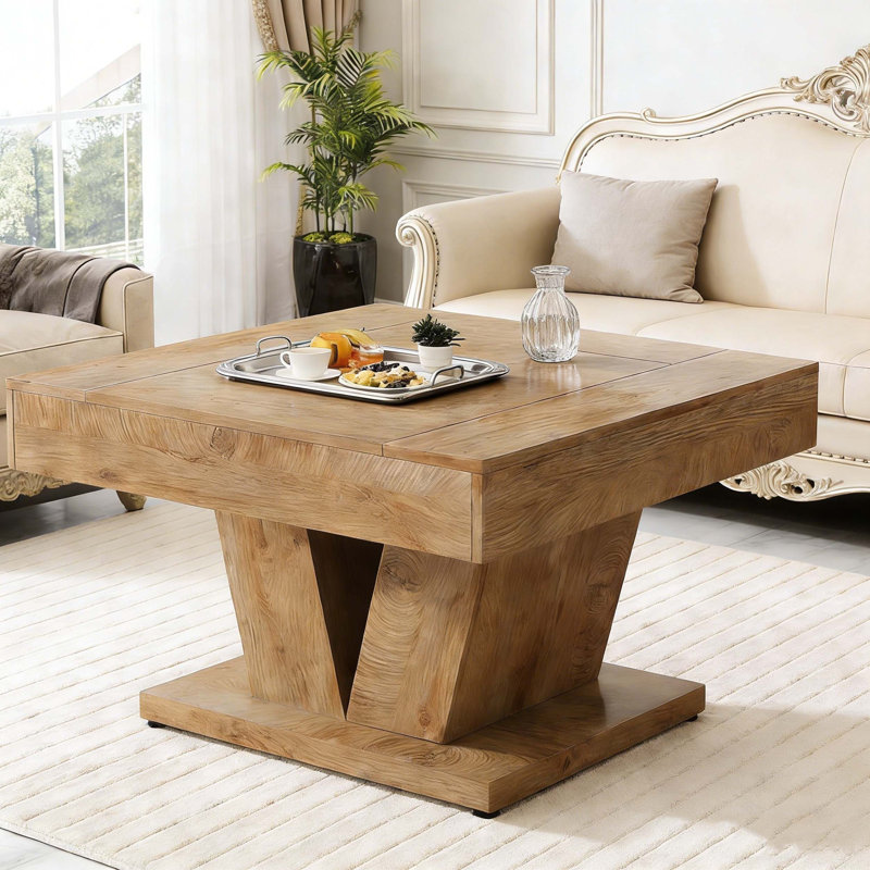 Table basse moderne Modern Wood, Couleur bois naturel