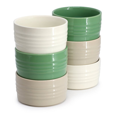 Ensemble de ramequins en grès de 3,8 pouces 3 pièces Martha Stewart Vanowen
