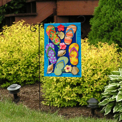 Paradise Flip Flops Summer Garden Flag