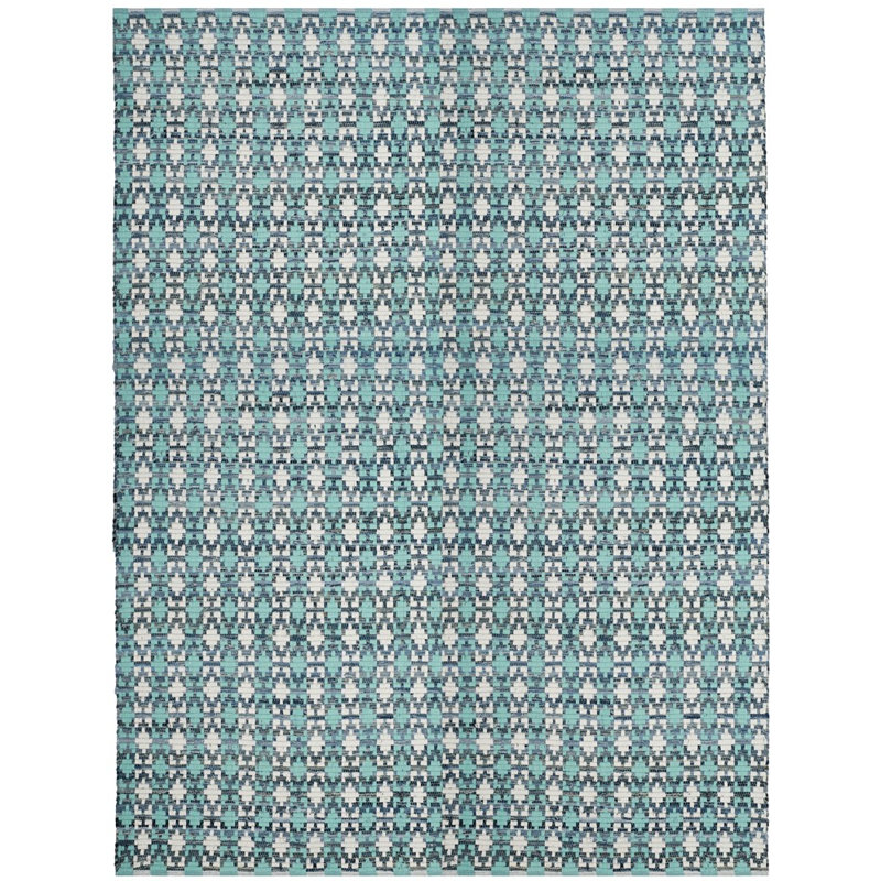 Montauk Hand Woven Cotton Geometric Rug, Rectangle 9' x 12'