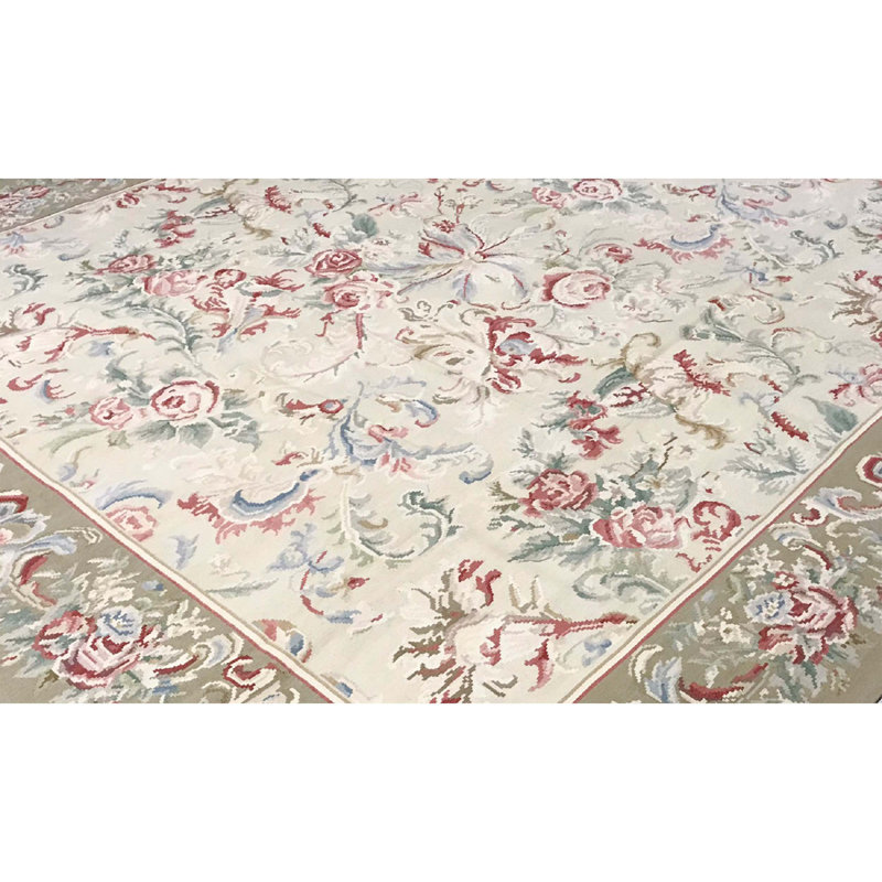 Aubusson Wool Area Rug
