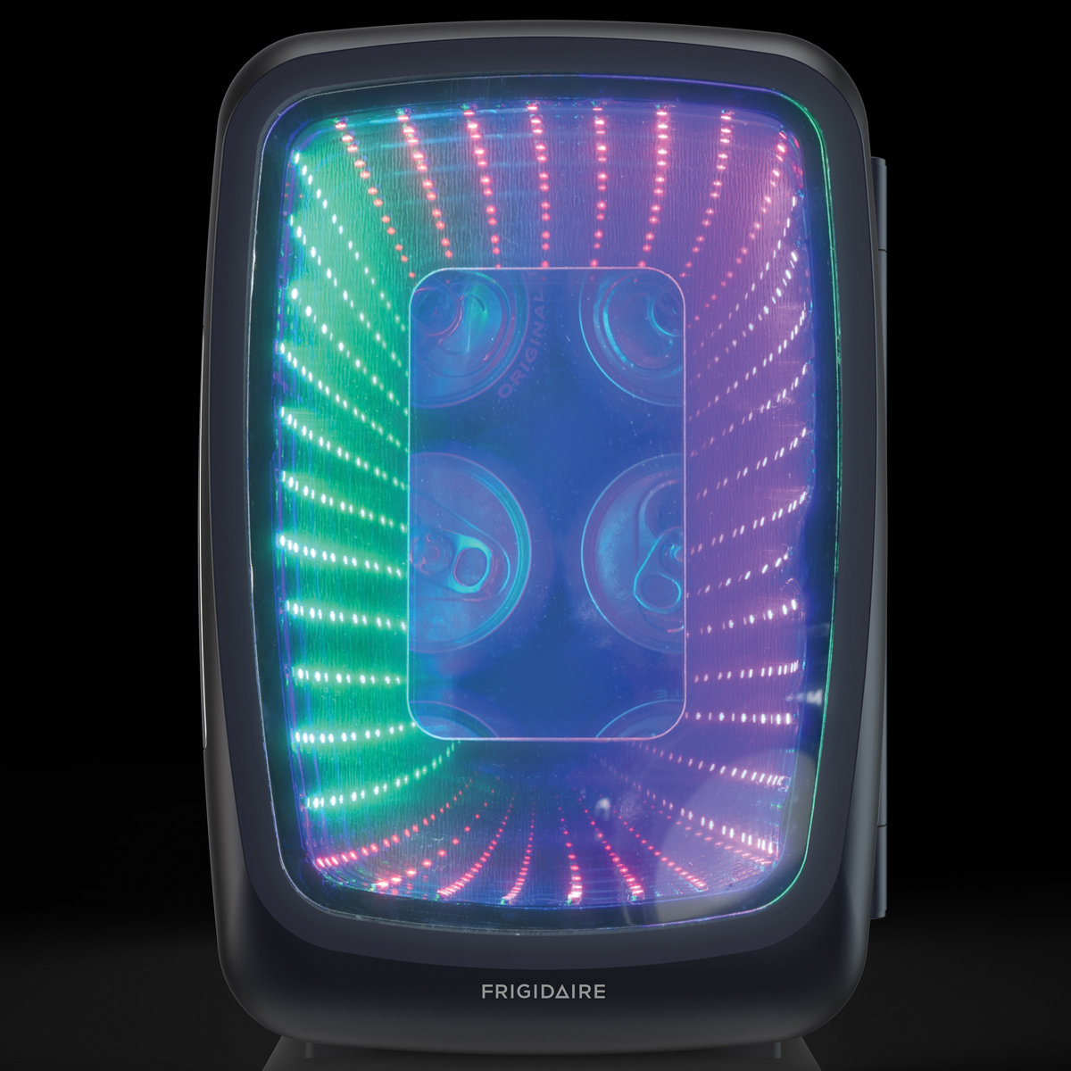 Frigidaire - 6-Can Retro Gaming Light-up Portable Beverage Mini Fridge EFMIS179 - Stealth | Fridge.com