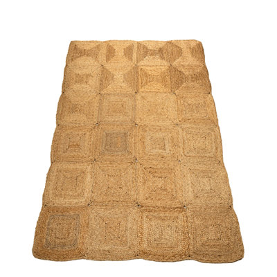 Tapis géométrique tissé à la main