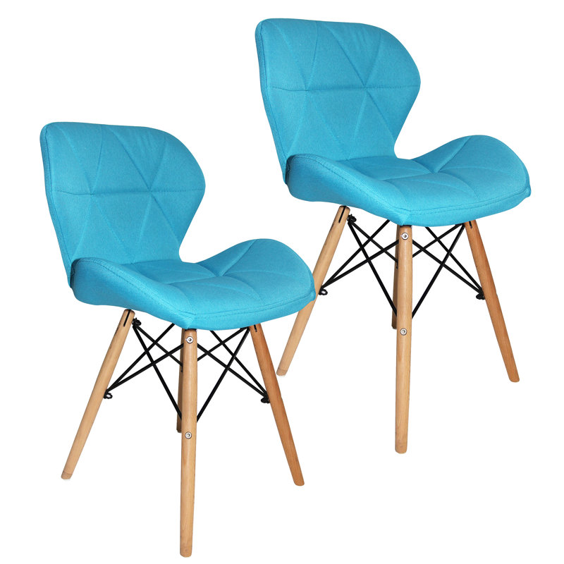 Chaise d'appoint rembourrée en tissu Boscobel, Bleu