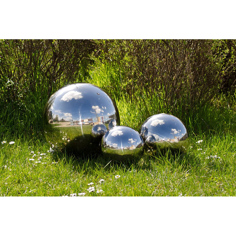 Selas Metal Abstract Gazing Ball, 10cm H x 10cm W x 10cm D