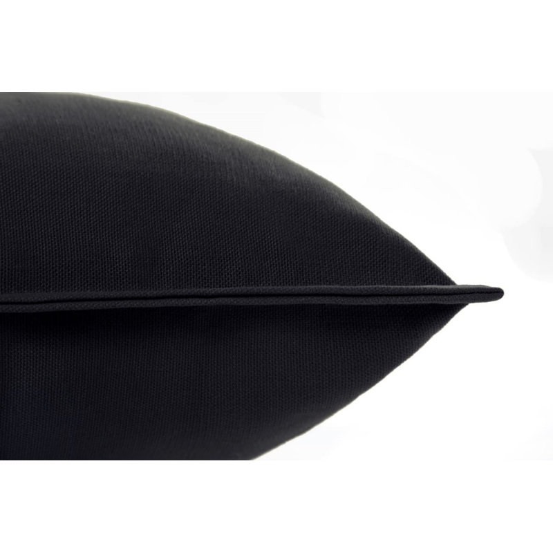 Ektor Square Euro Cushion, Black