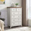 Commode moderne à 6 tiroirs avec rangement spacieux et design rétro pour le salon et la maison de campagne-120908812