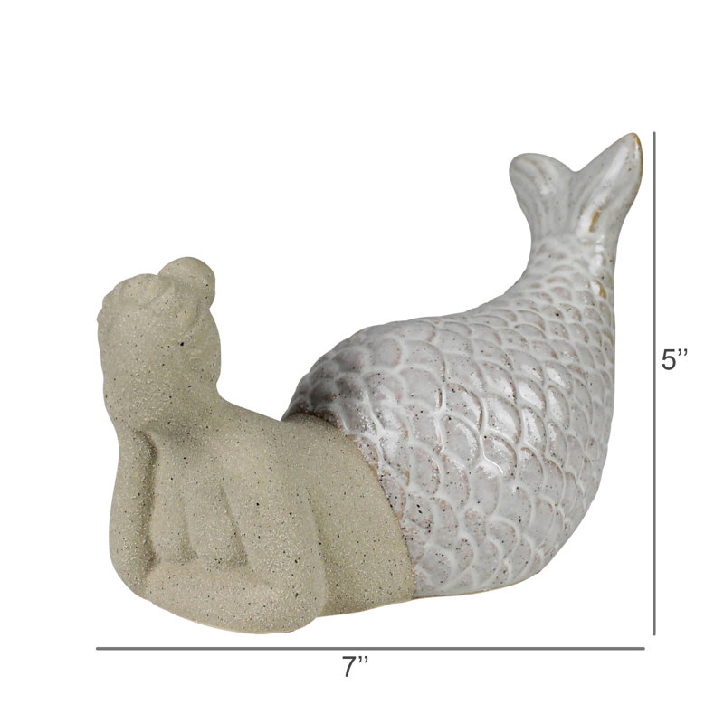 Laying Mermaid, Ceramic