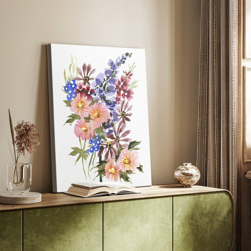 Garden Bouquets III - Gallery Cavas, H 18 po x l 12 po