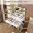 New Large Mirror Vanity Desk for Bed room , Modern Makeup Vanity Set with Power Outlet and Hair dryer holder, 5 Drawers , 3 Lighting Color Adjustable Dressing Table for Bedroom, White Color-417225401
