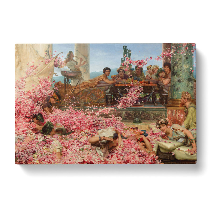The Roses Of Heliogabalus by Lawrence Alma-Tadema - Wrapped Canvas Painting, 40cm H x 60cm W x 3cm D