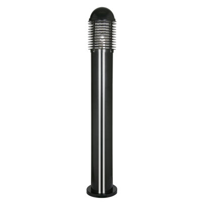 St. Lucie Black Metal Bollard Light