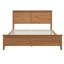 Lit plateforme moderne en bois massif avec support de lattes robuste-16375194-16375195
