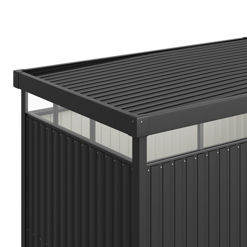 5.3 x 8.5FT Outdoor Metal Garden Storage Shed,