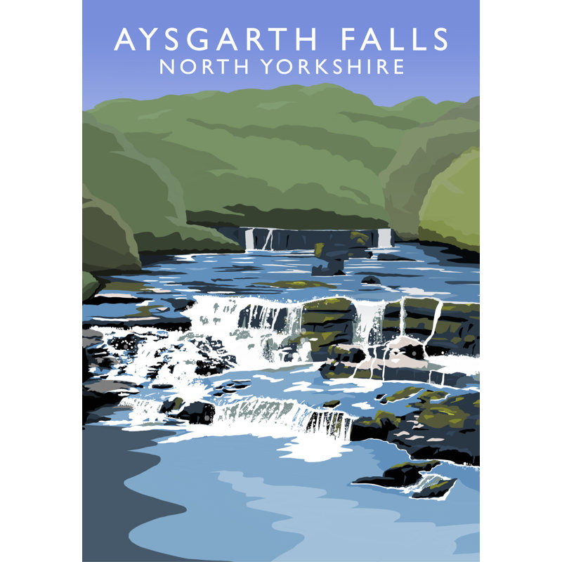 Aysgarth Falls by Richard O'Neil - Print, 40 cm H x 30 cm W x 1 cm D, No Frame