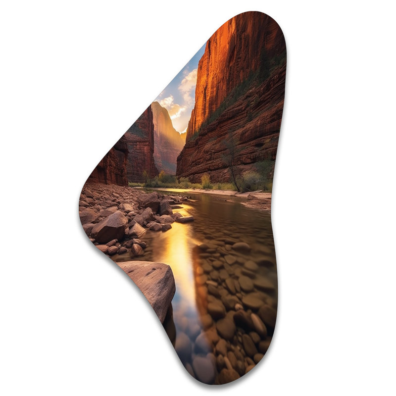 Art mural asymétrique Gwynavere - Utah Boomerang, H 39 po x l 21 po x P 1 po