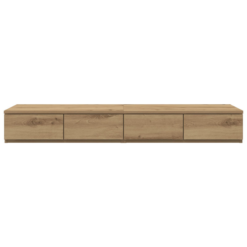 Underbed Storage Drawers, 16.5 H x 120 L x 36.5 W cm, Artisan Oak
