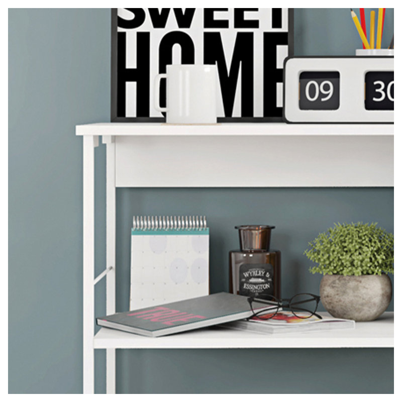 Fabrick Etagere Bookcase, White