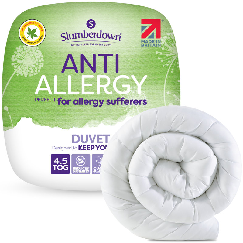 Slumberdown Anti Allergy 4.5 Tog Summer Machine Washable Duvet Duvet, Kingsize