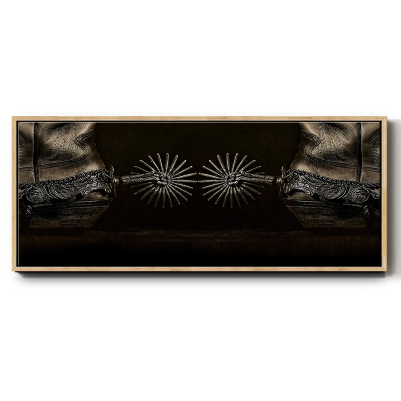 Photography Study Spurs- Framed Canvas