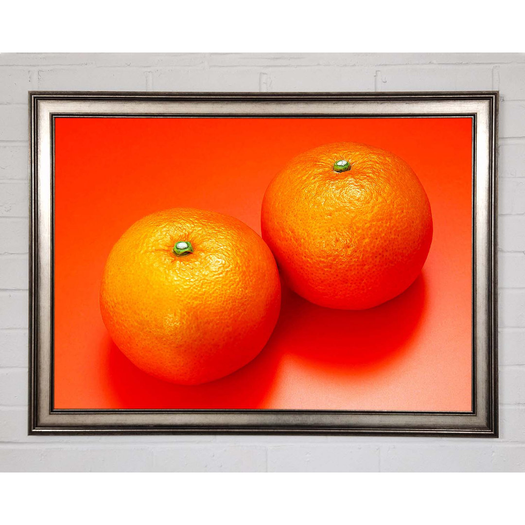 Orange Pair - Einzelne Bilderrahmen Kunstdrucke