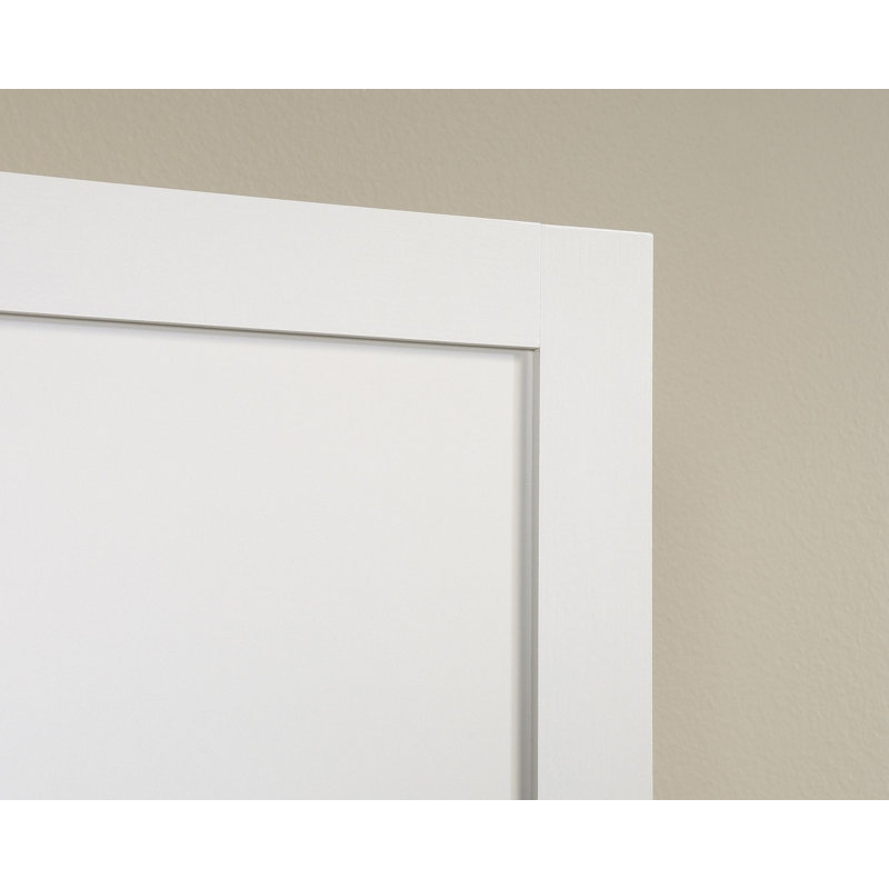 Rubik 29.685'' Wide Accent Cabinet, Silver, White