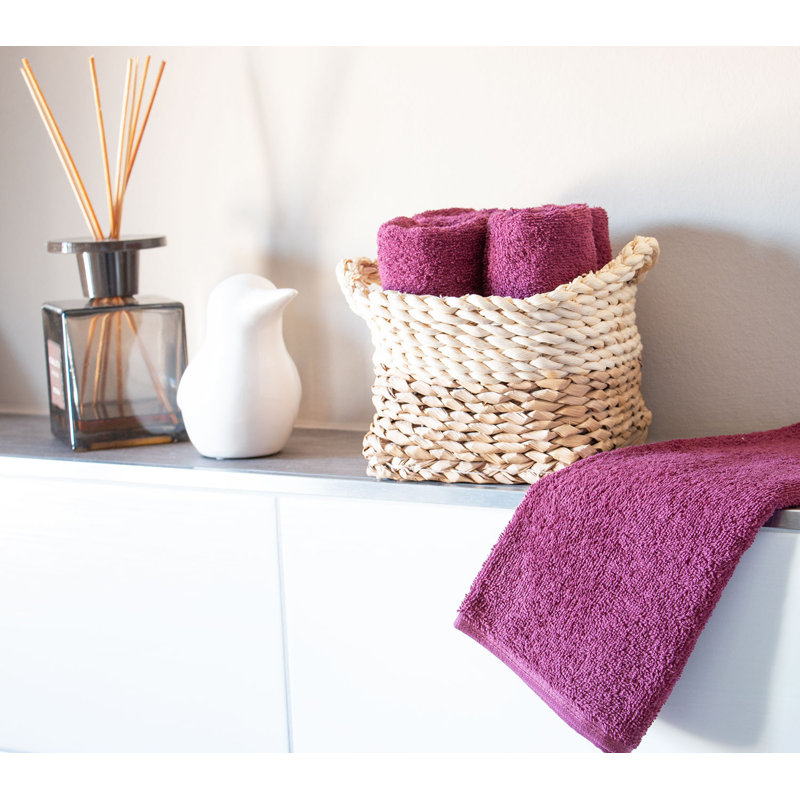 Midweight Fingertip Towel, Blackberry