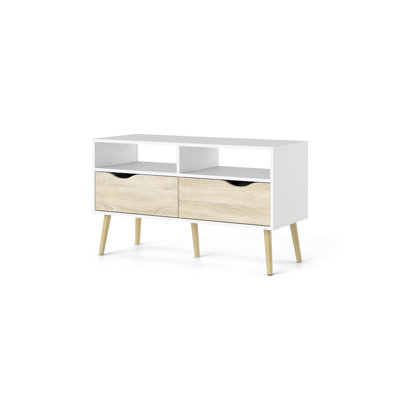 Angrand 2 Drawer Retro-Modern TV Cabinet for TVs up to 42"