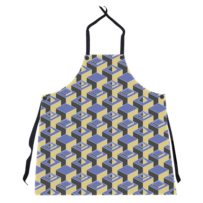 Tablier de gratte-ciels, Bleu/jaune