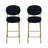 2-Pack Modern Velvet Bar Stools-80488502