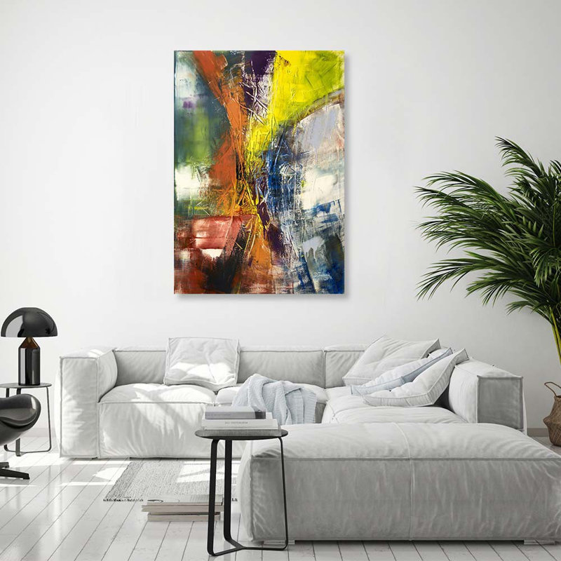Colorful Abstract - Wrapped Canvas Print, 90cm H x 60cm W