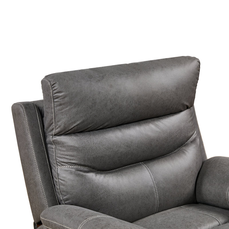 Fauteuil inclinable rotatif électrique Toderita, Tissu gris