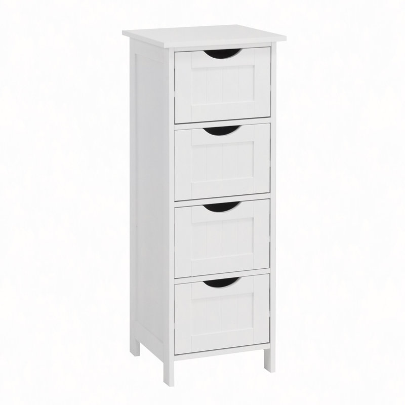 Armoire de rangement pour salle de bain, armoire autoportante avec tiroirs