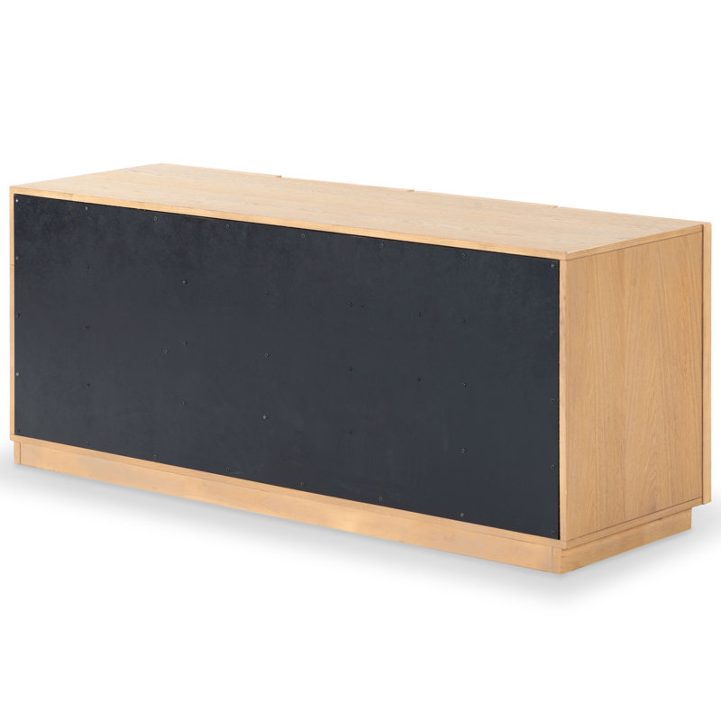 Bronwyn 4 Door Wood Media Stand, Natural