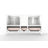 Disar 60'' Double Bathroom Vanity Base Only in White