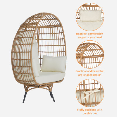 2 - Person Patio Dining Set with Round Table , Cushions Included