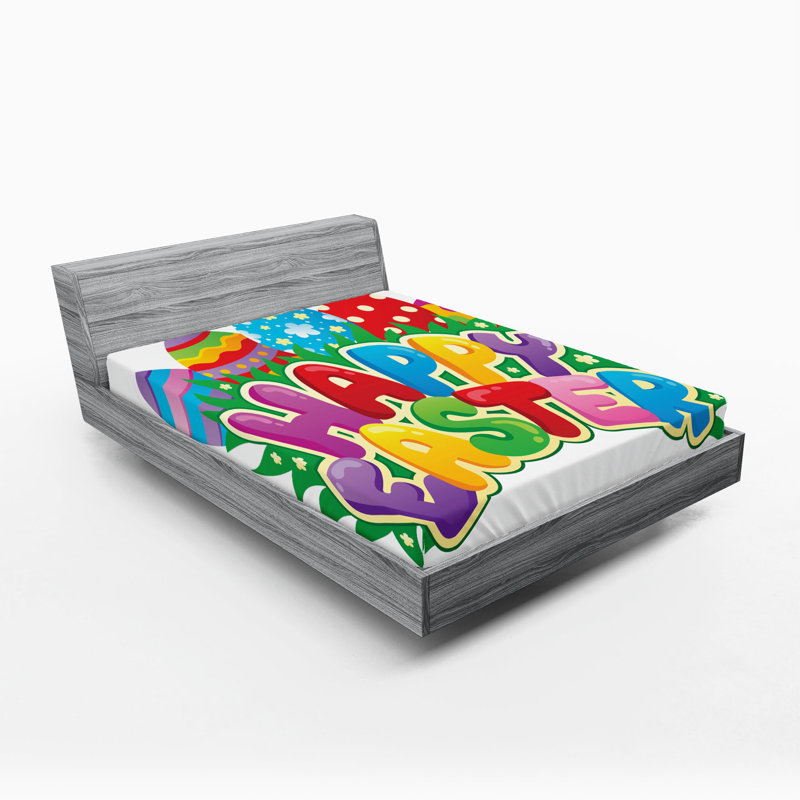 Multicolore Ambesonne, Drap-housse grand