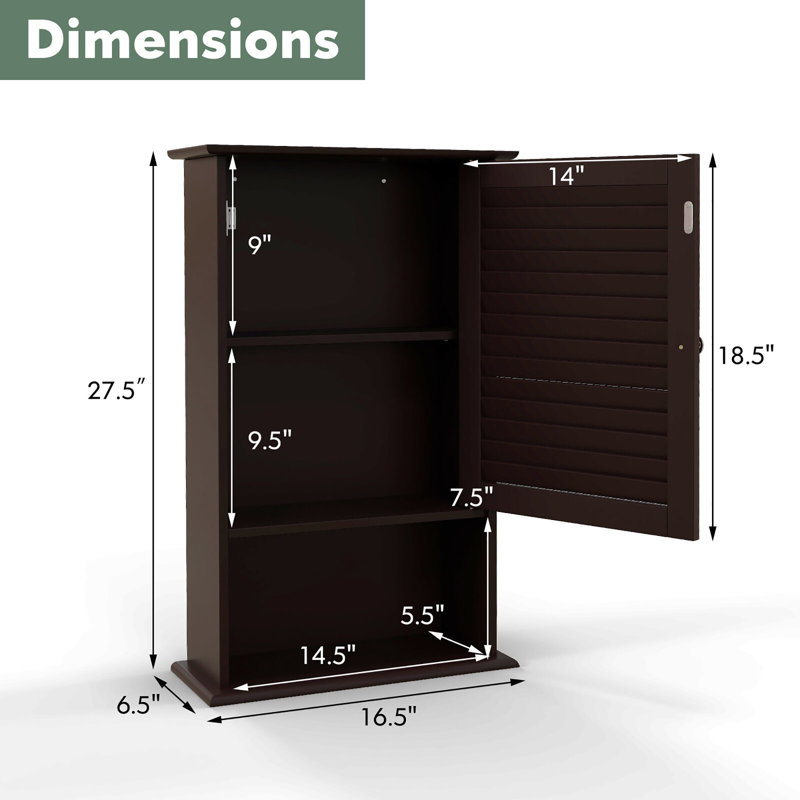 Armoire de salle de bain Moriyama, Espresso
