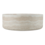 Benji - Petite table basse ronde moderne en faux travertin