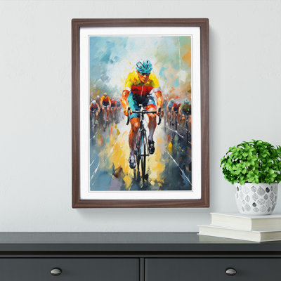 Tour De France Impressionism Framed Print