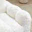 Fauteuil à billes en fausse fourrure blanc