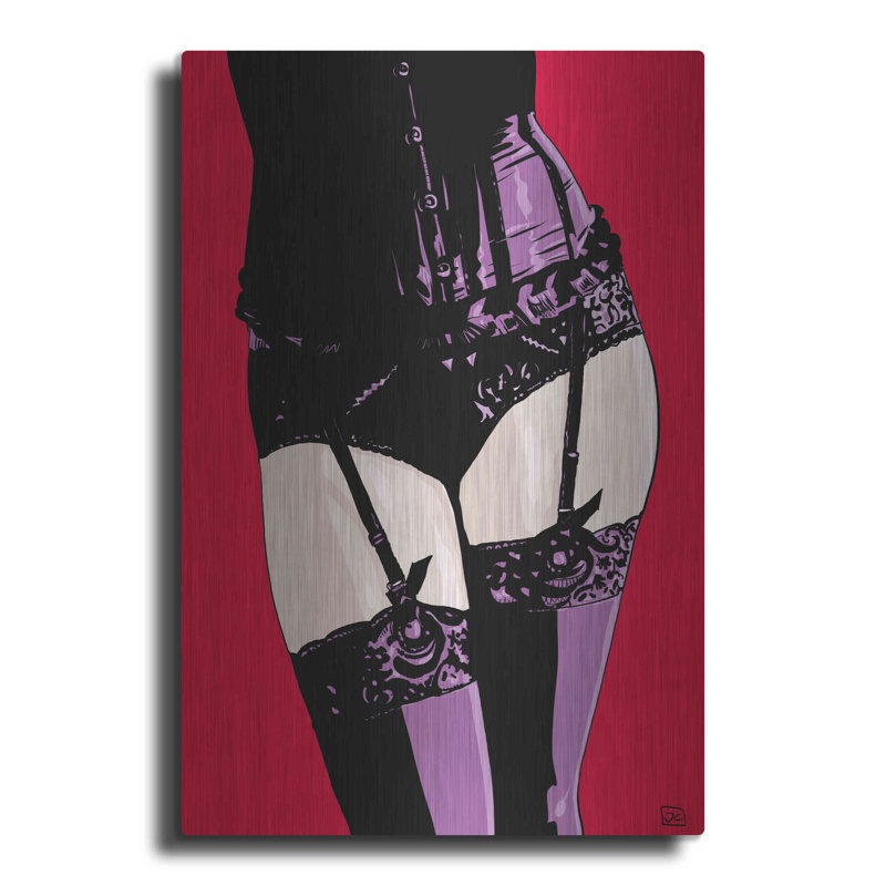 «Purple Corset» par Giuseppe Cristiano, impression sur métal sans cadre