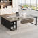 70.87'' Executive Desk and File Storage Cabinet