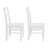 Acerra Solid Wood Ladder Back Side Chair in White