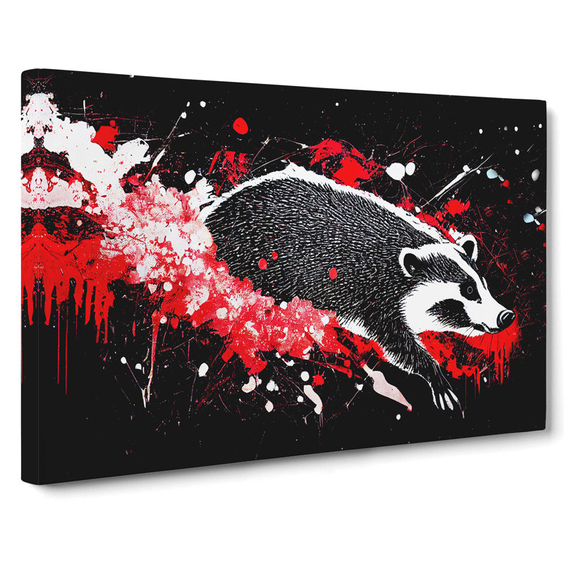 Badger Splash Vol.2 Abstract - Wrapped Canvas Print, 50cm H x 76cm W x 3cm D