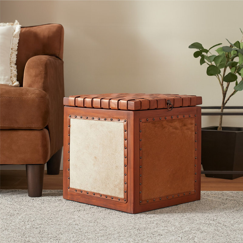 Delarosa Solid Wood Accent Stool