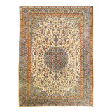 Fine Hand knotted Persian Vintage Kashan rug 9'7'' X 13'6''