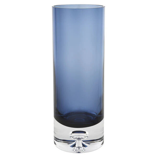 Vase cylindrique Harkless, Blue, H 10,5 po x l 3 po x P 3 po