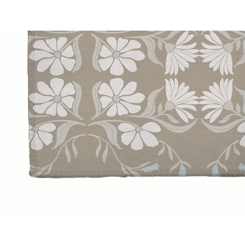 Tapis Groovy Flowers, Tapis de couloir 2 pi 6 po x 8 pi